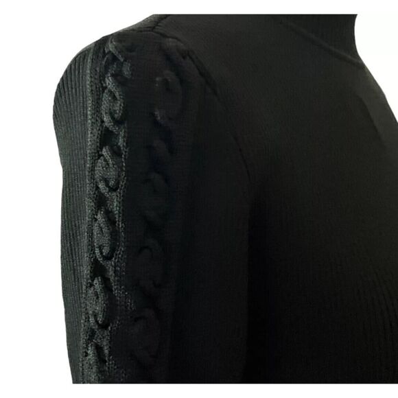 White House Black Market Green Knit Bodycon Sweater Dress Mini Holiday US M - Picture 6 of 8